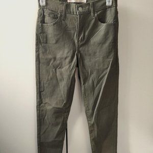 Levi's Army Green Skinny Jeans
